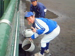 泥水作業中